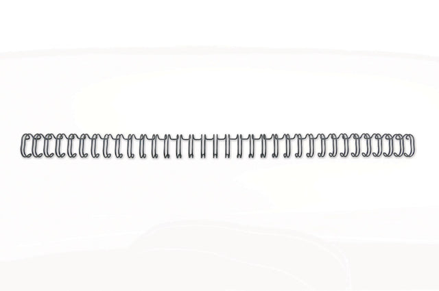 Spiralringe metal 3:1 No8 12,5mm A4sort (100) – image 1