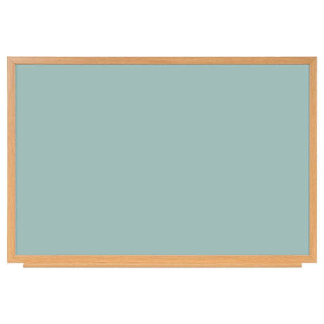 Naga A/S Whiteboard med MDF-ramme i egetræslook, Grøn, 120 x 90 cm (billede 1)