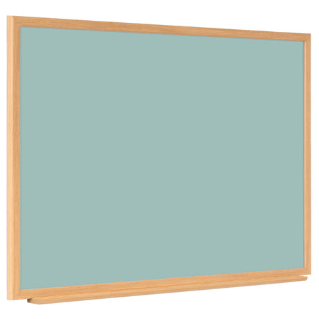 Naga A/S Whiteboard med MDF-ramme i egetræslook, Grøn, 120 x 90 cm (billede 2)