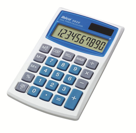 Esselte Lommeregner Ibico 082X hvid – Bordregnere (billede 1)