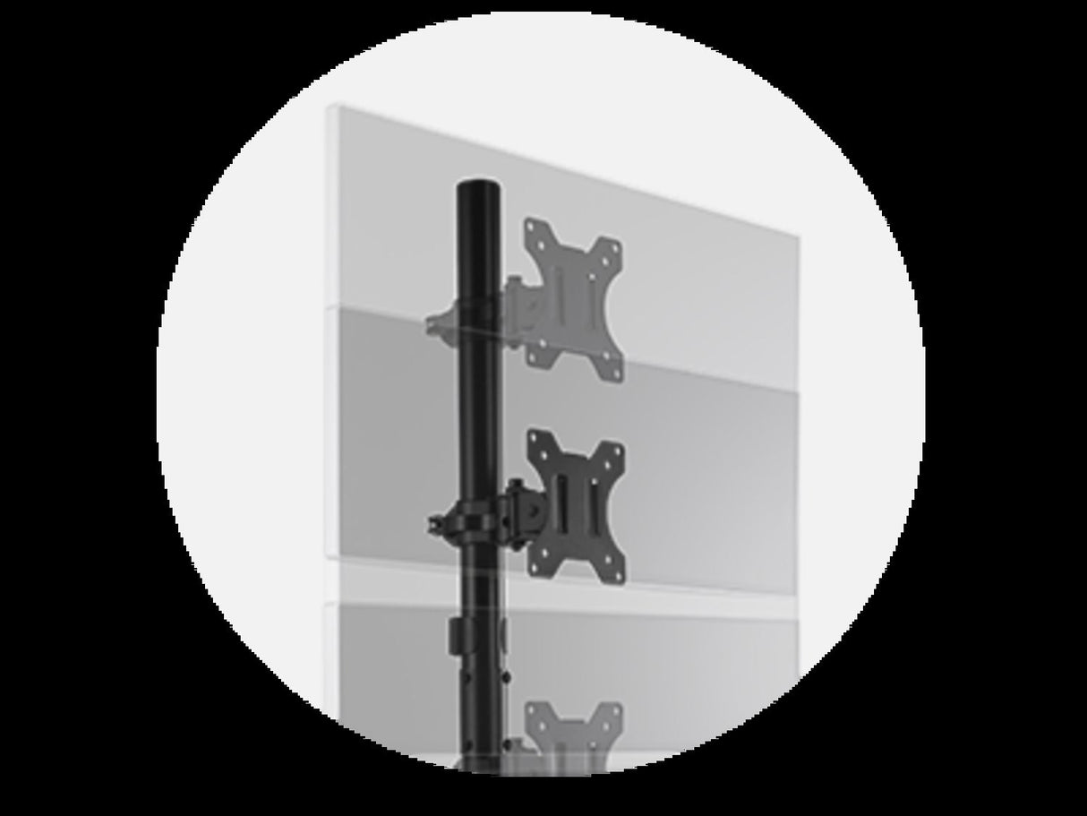 Kensington Dual Monitor Arm Vertical Stacking – image 3
