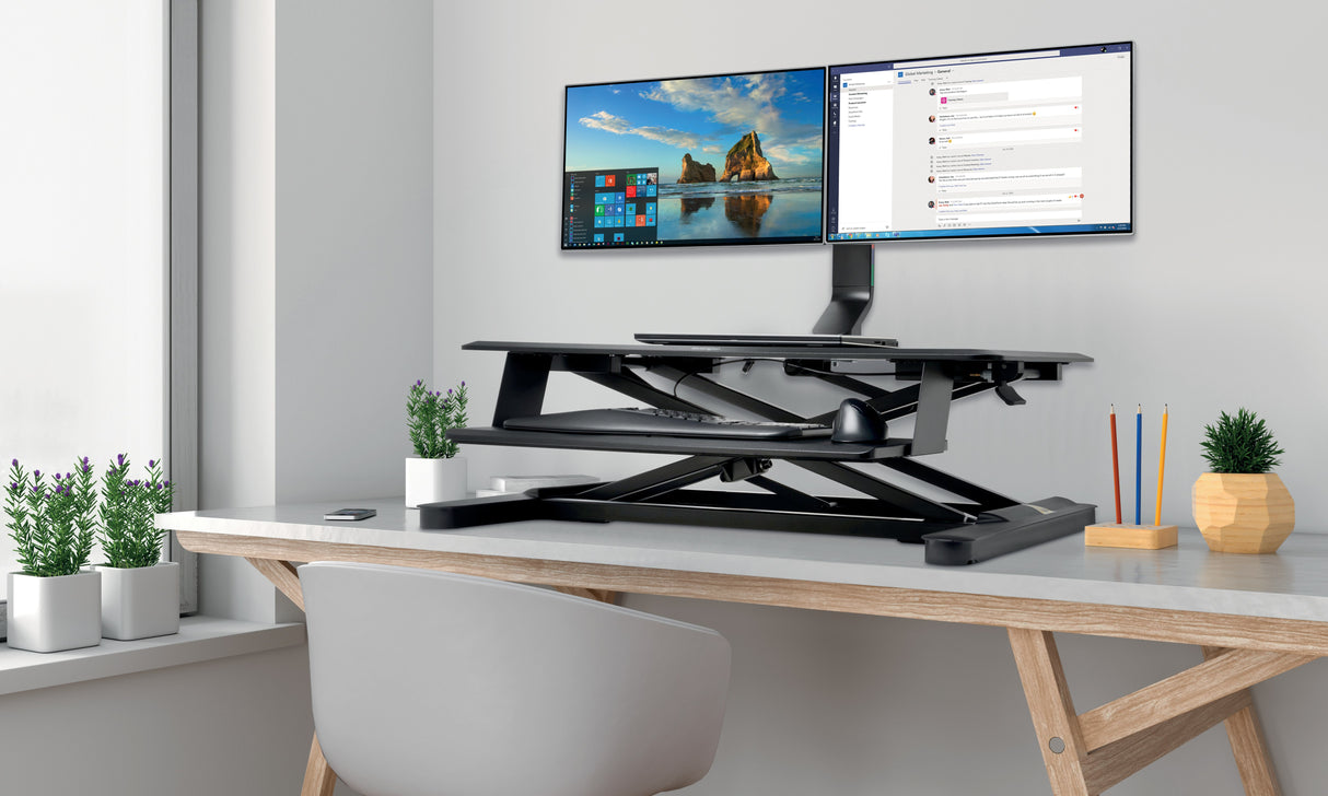 Kensington Monitor Arm Space Saving Dual Black – image 5