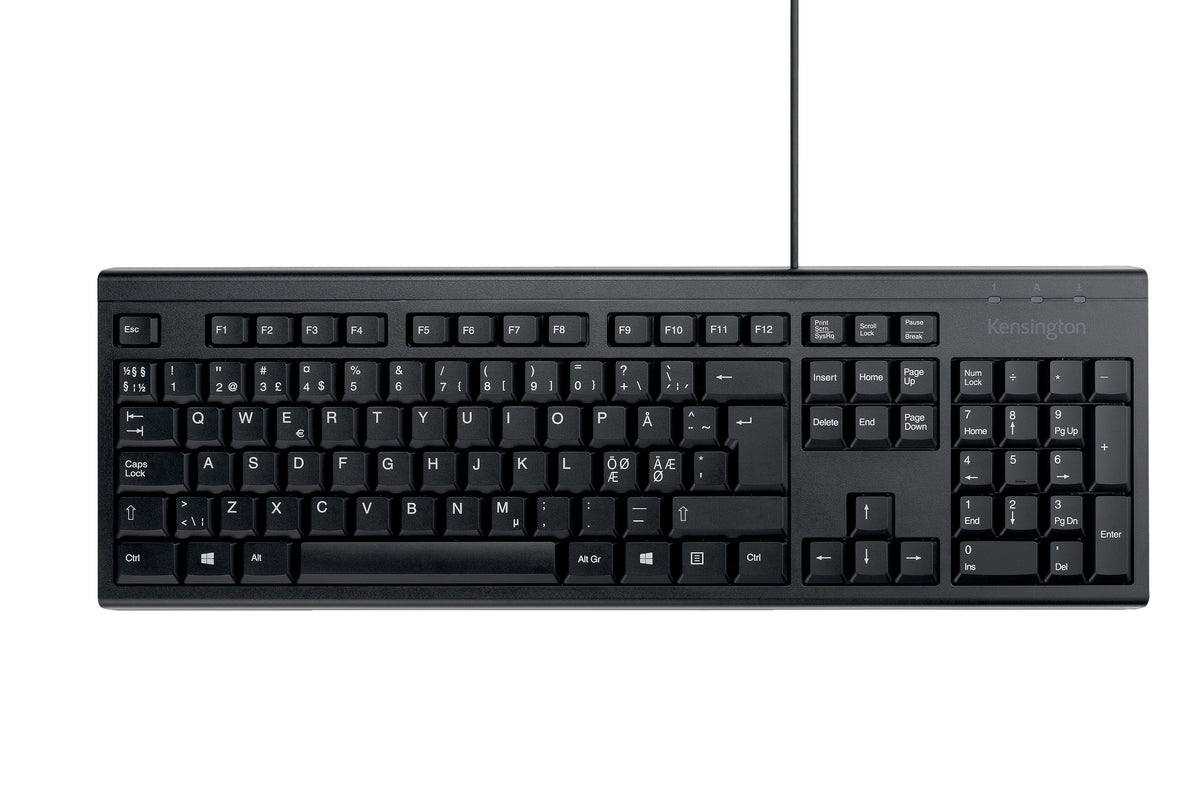 European Keyb Kensington EQ Keyb. KB100S kablet tastatur Nordic ISO-layout
