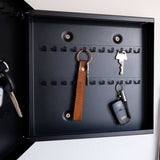 Sort glas Magnetisk | Sort glas Magnetisk nøgleskab  | Officely