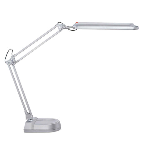 Naga A/S LED skrivebordslampe med fod, sølv, MAULatlantic – Belysning (billede 1)