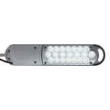 LED skrivebordslampe med fod, sølv, MAULatlantic