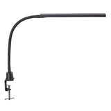 LED skrivebordslampe med bordklemme, sort, MAULpirro
