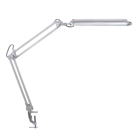 Naga A/S LED skrivebordlampe med bordklemme, sølv, MAULatlantic – Belysning (billede 1)