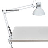 LED skrivebordslampe med bordklemme, hvid, MAULstudy