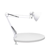LED skrivebordslampe med bordklemme, hvid, MAULstudy