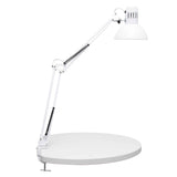 LED skrivebordslampe med bordklemme, hvid, MAULstudy