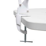 LED skrivebordslampe med bordklemme, hvid, MAULstudy