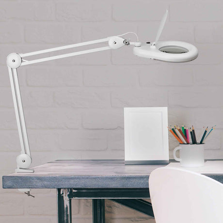 Naga A/S LED luplampe med bordklemme, hvid, MAULviso – Belysning (billede 2)