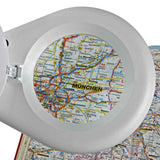 LED luplampe med bordklemme, hvid, MAULviso