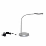 LED bordlampe med fleksibel arm, sølv, MAULjoy