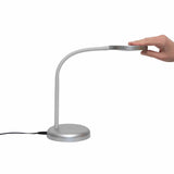 LED bordlampe med fleksibel arm, sølv, MAULjoy