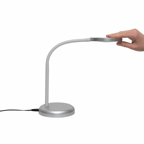 Naga A/S LED bordlampe med fleksibel arm, sølv, MAULjoy – Belysning (billede 2)