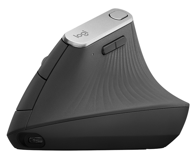 Logitech MX VERTICAL Ergonomic Wireless Mouse, Graphite – Mus (billede 1)