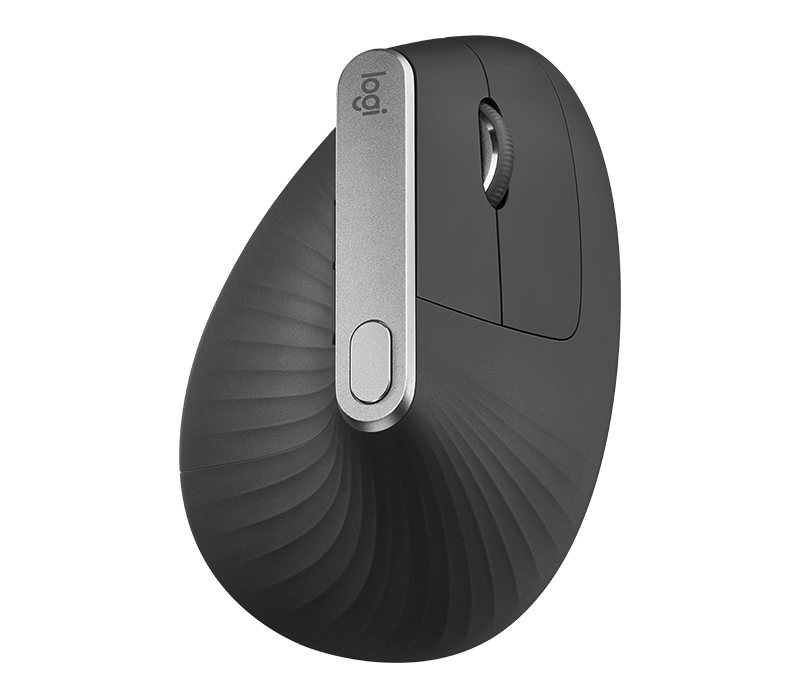 Logitech MX VERTICAL Ergonomic Wireless Mouse, Graphite – Mus (billede 4)