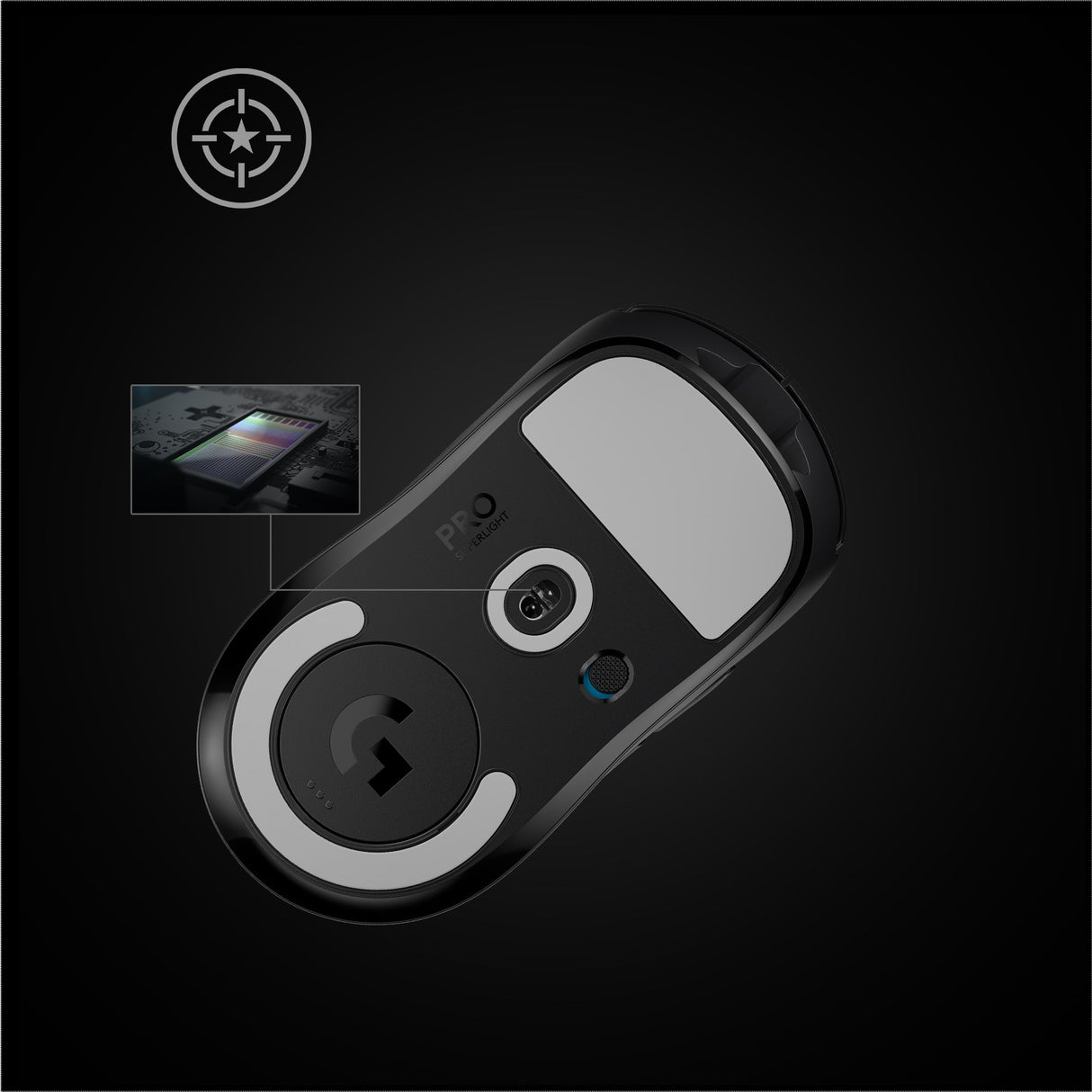 Logitech PRO X SUPERLIGHT Wireless Gaming Mouse, Black, EER2 – Trådløs mus (billede 2)