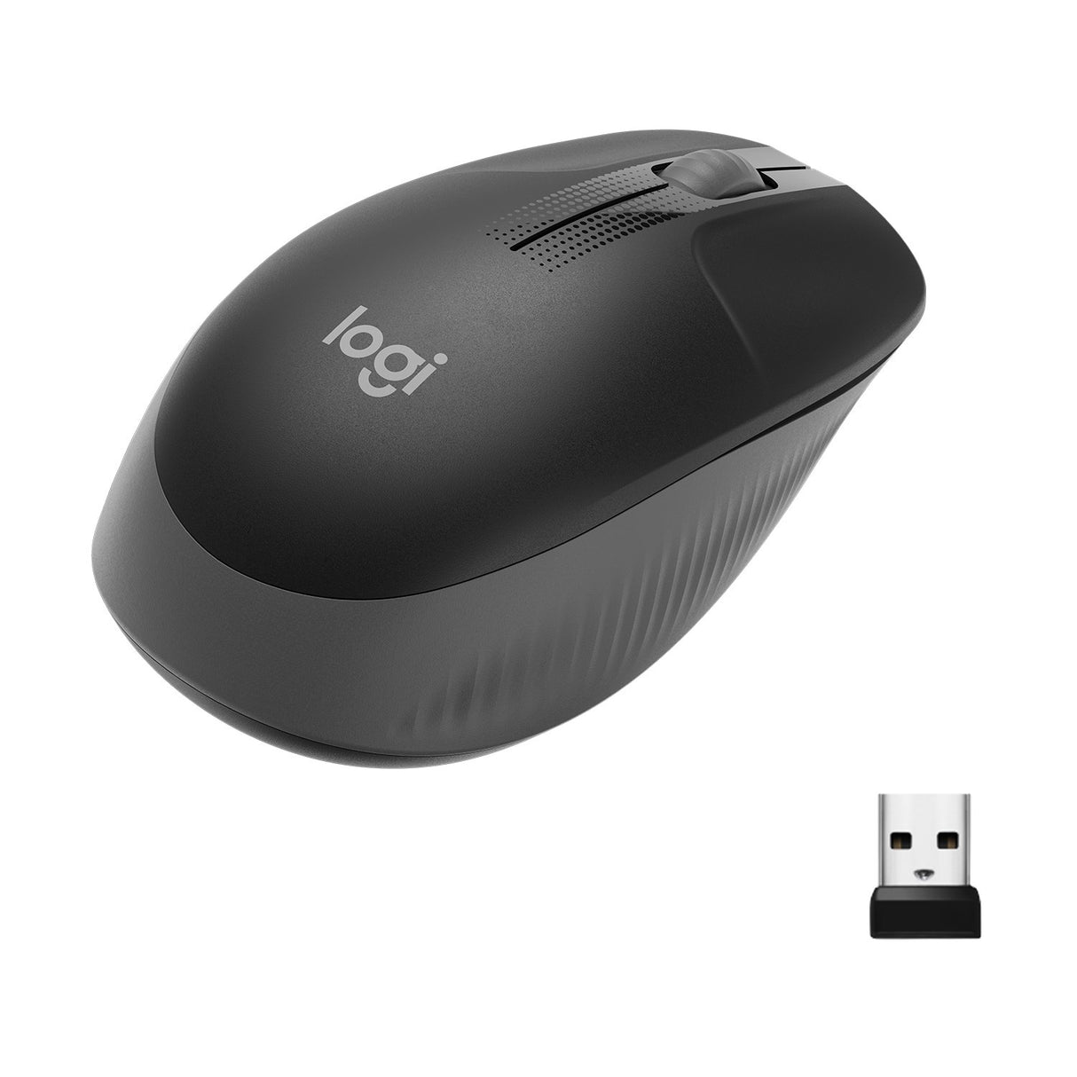 Logitech M190 Full-size wireless mouse, Charcoal – Trådløse mus (billede 2)