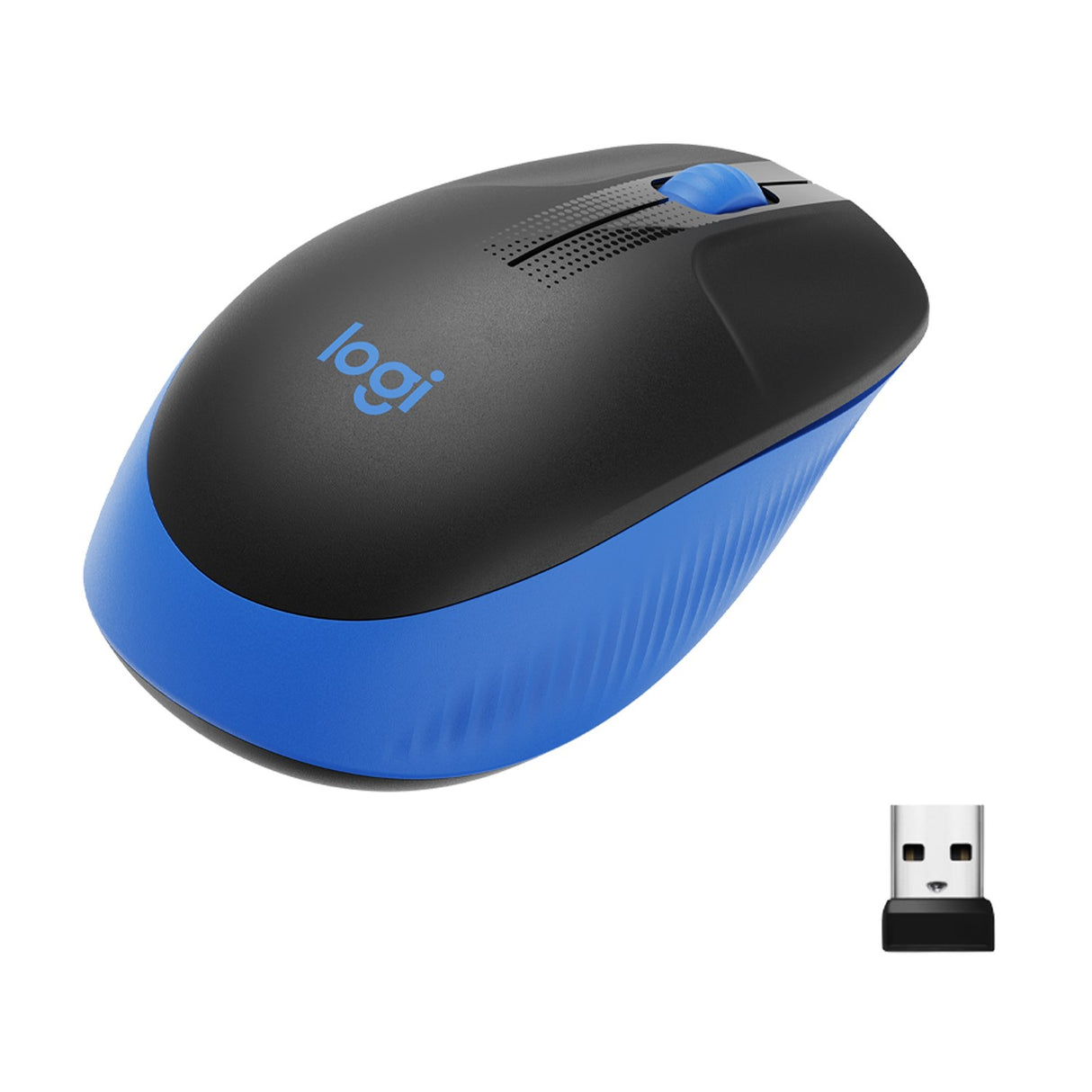 Logitech M190 Full-size wireless mouse, Blue – Trådløse mus (billede 2)