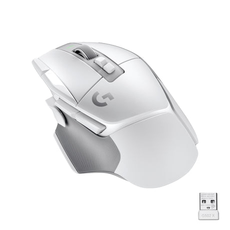 Logitech G502 X LIGHTSPEED Wireless Gaming Mouse, White/Core – Trådløs mus (billede 1)