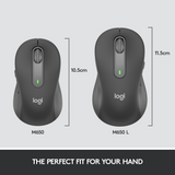 Logitech Signature M650 L Wireless Mouse, Graphite – Trådløse mus (billede 3)