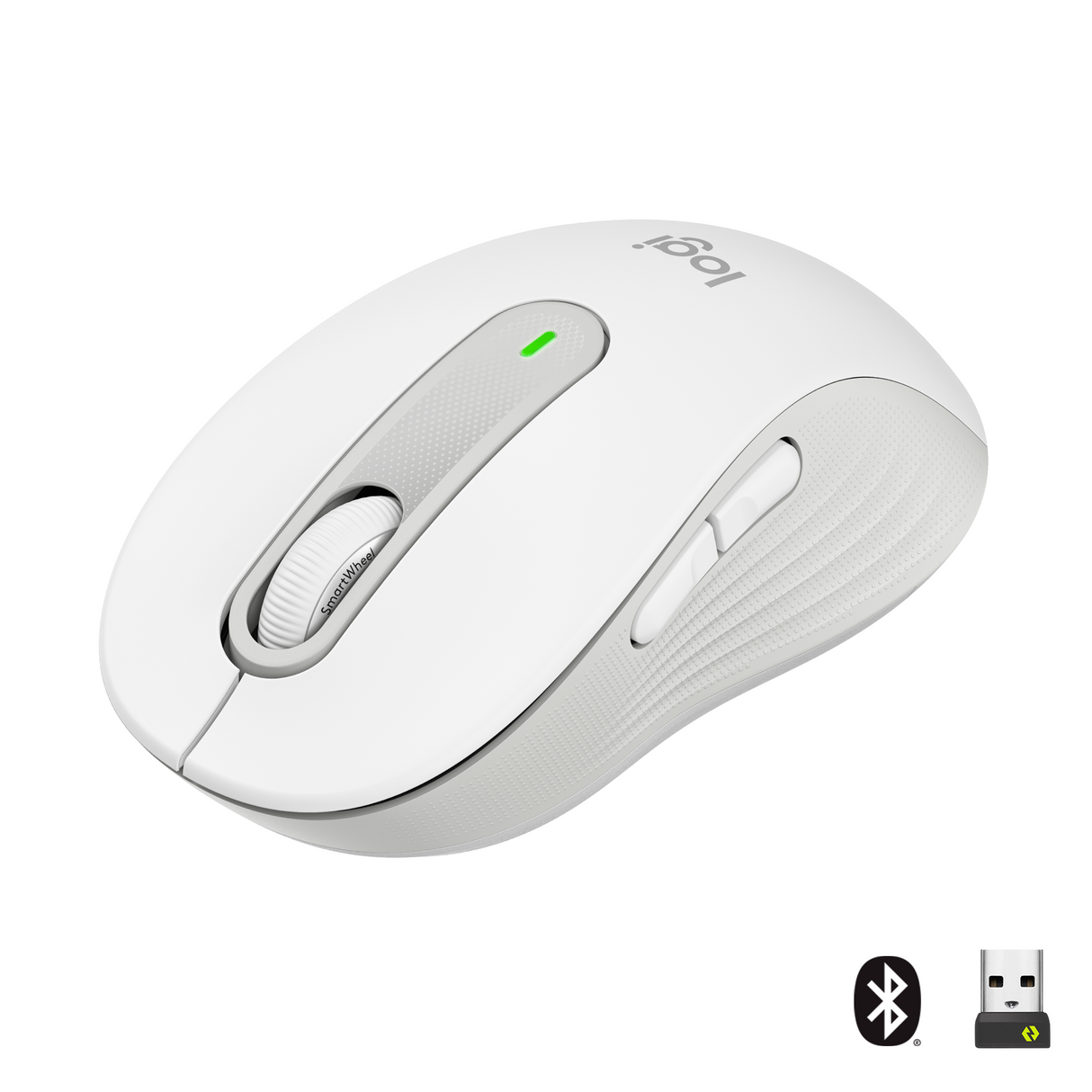 Logitech Signature M650 L Wireless Mouse, Off-white – Trådløse mus (billede 1)