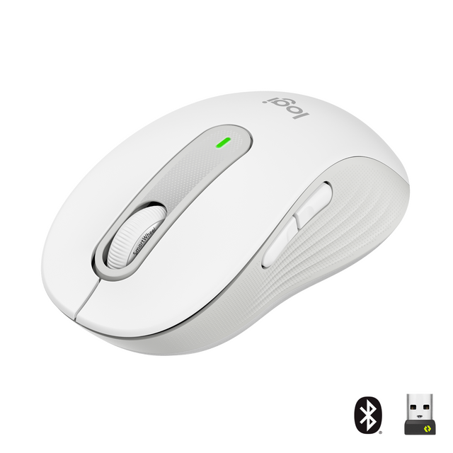 Logitech Signature M650 L Wireless Mouse, Off-white – Trådløse mus (billede 1)