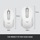 Logitech Signature M650 L Wireless Mouse, Off-white – Trådløse mus (billede 3)