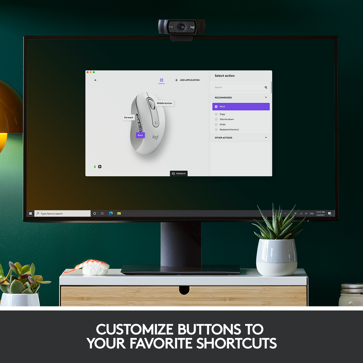 Logitech Signature M650 L Wireless Mouse, Off-white – Trådløse mus (billede 5)