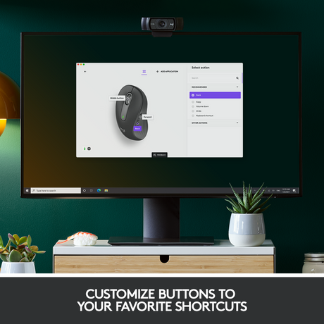 Logitech Signature M650 L Wireless Mouse Left, Graphite – Trådløse mus (billede 4)