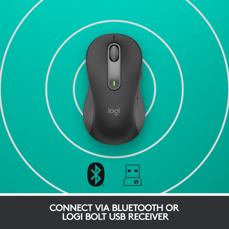 Logitech Signature M650 L Wireless Mouse Left, Graphite – Trådløse mus (billede 5)