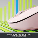 Logitech Signature M650 Wireless Mouse, Rose – Trådløse mus (billede 2)