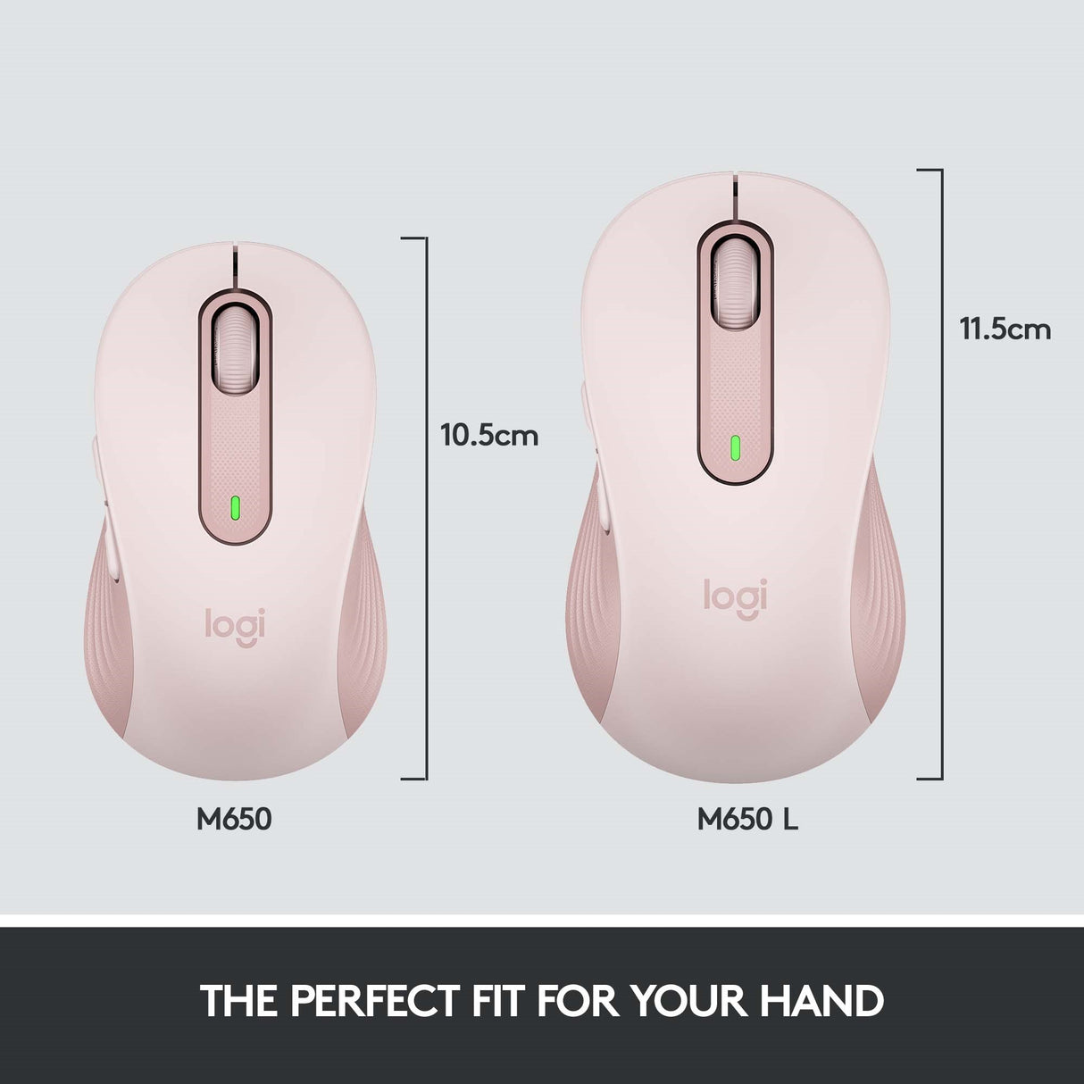 Logitech Signature M650 Wireless Mouse, Rose – Trådløse mus (billede 3)