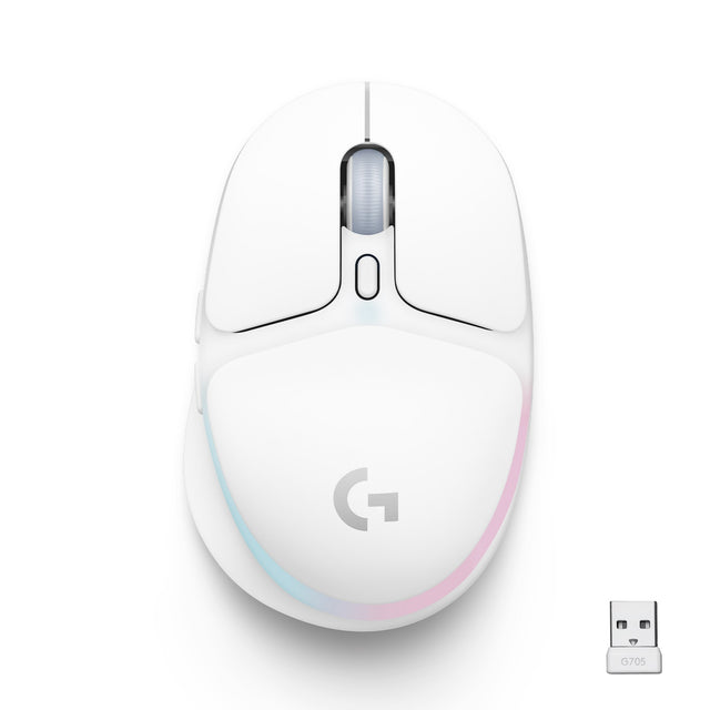Logitech G705 Wireless Gaming Mouse, Off White – Trådløs mus (billede 1)