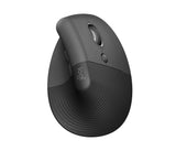 Logitech Lift Right Vertical Ergonomic Mouse, Graphite/Black – Trådløse mus (billede 1)