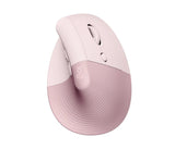 Logitech Lift Right Vertical Ergonomic Mouse, Rose/Dark Rose – Trådløse mus (billede 1)