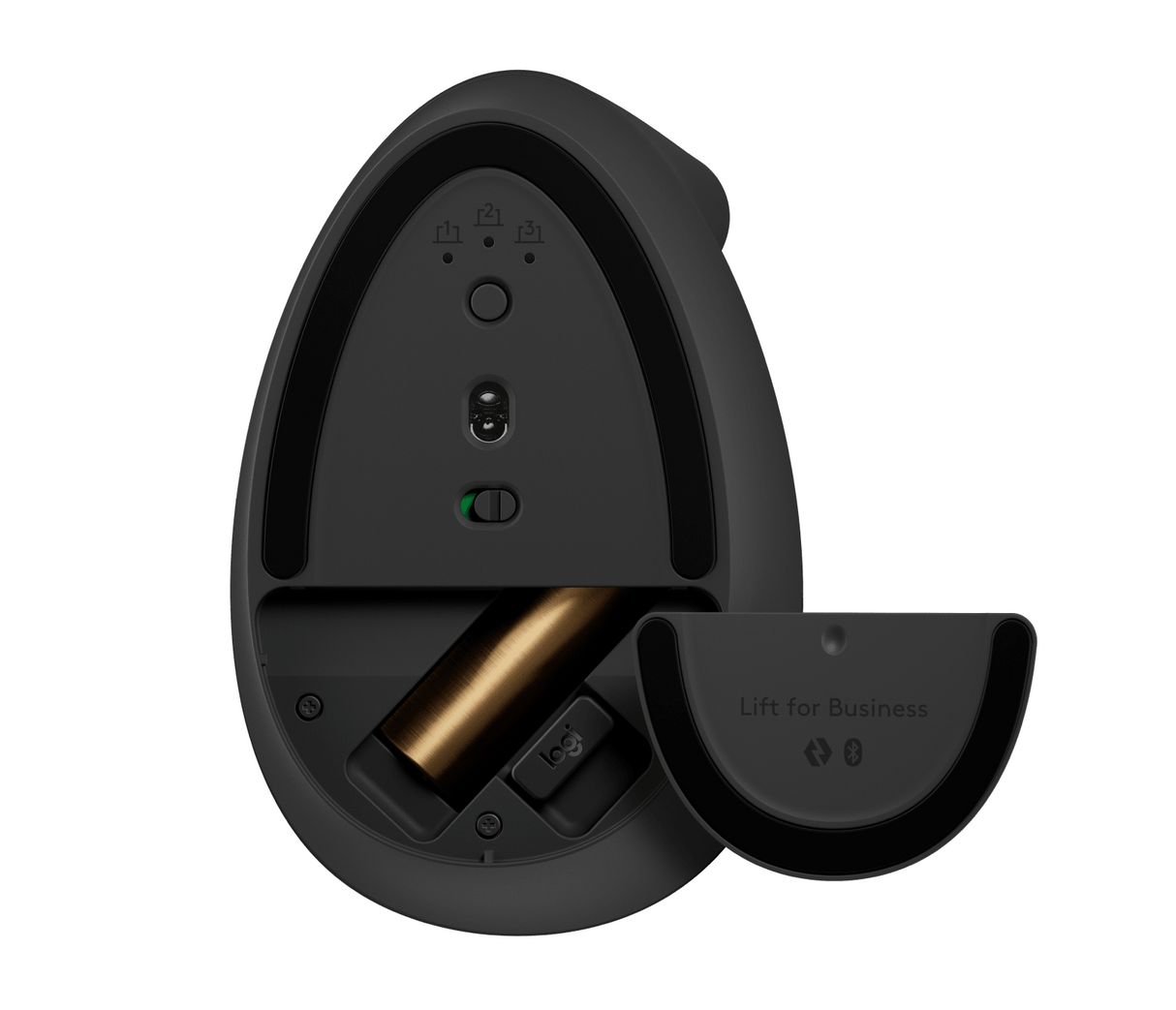 Logitech Lift Vertical Ergonomic Mouse for Business, Graphite/Black – Trådløse mus (billede 3)