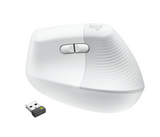 Logitech Lift Vertical Ergonomic Mouse for Business, White/Grey – Trådløse mus (billede 2)