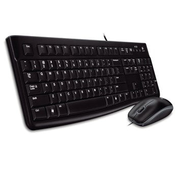 Logitech MK120 Desktop Set, Black (Nordic) – Tastatur- og musesæt (billede 1)