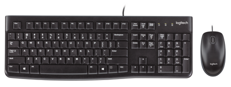 Logitech MK120 Desktop Set, Black (Nordic) – Tastatur- og musesæt (billede 2)