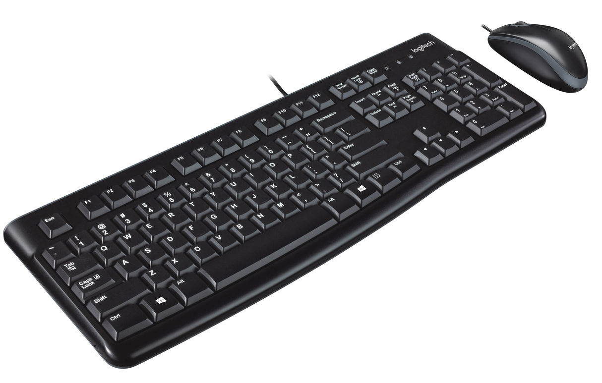 Logitech MK120 Desktop Set, Black (Nordic) – Tastatur- og musesæt (billede 5)