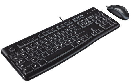 Logitech MK120 Desktop Set, Black (Nordic) – Tastatur- og musesæt (billede 5)
