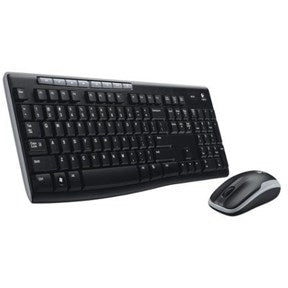 Logitech MK270 Wireless Desktop Set, Black (Nordic) – Tastatur- og musesæt (billede 1)