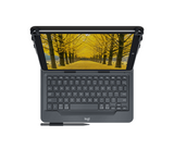 Logitech 10'' Universal Folio w/Keyboard, Black (Nordic) – Tablet-covers & tilbehør (billede 3)
