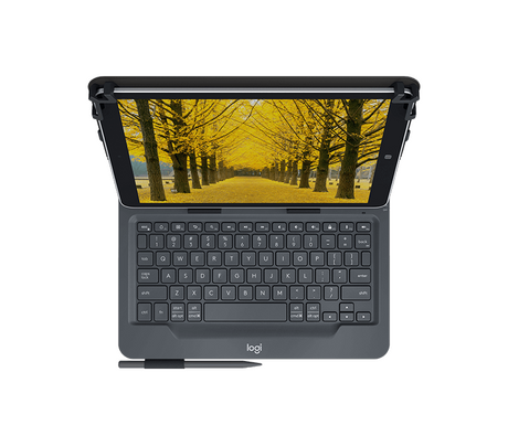 Logitech 10'' Universal Folio w/Keyboard, Black (Nordic) – Tablet-covers & tilbehør (billede 3)