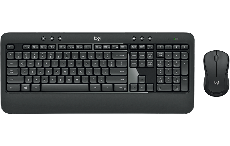 Logitech MK540 Wireless Desktop Set, Black (Nordic) – Tastatur- og musesæt (billede 1)