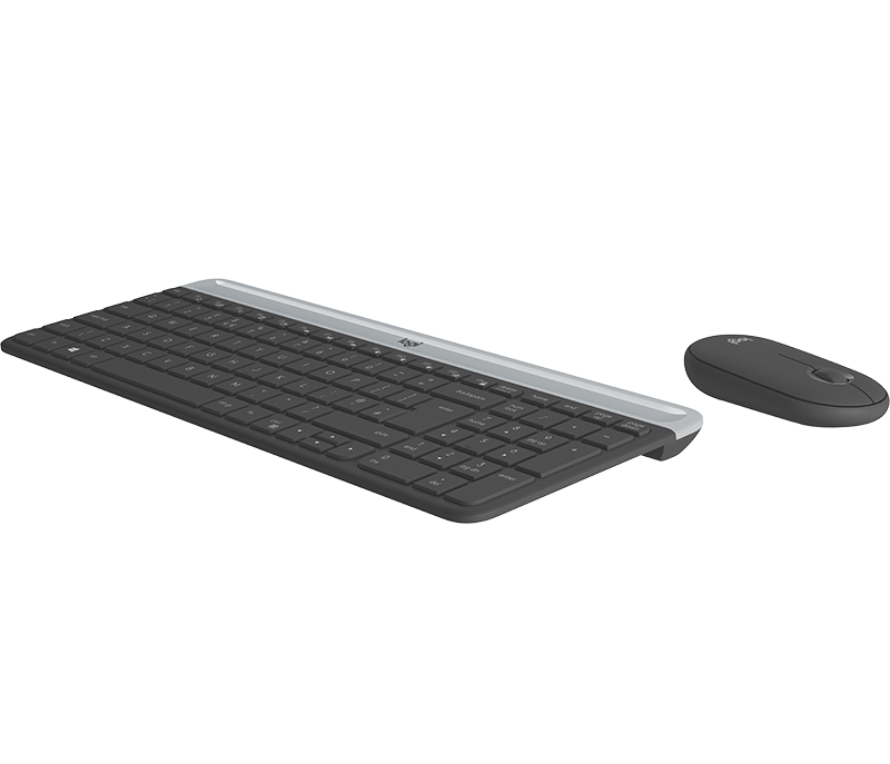 Logitech MK470 Slim Wireless Desktop Set, Graphite (Nordic) – Tastatur- og musesæt (billede 2)